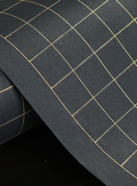 蓝色黑色长卷金i线方格竖线格小楷抄经状元笺毛笔书法金墨专用纸