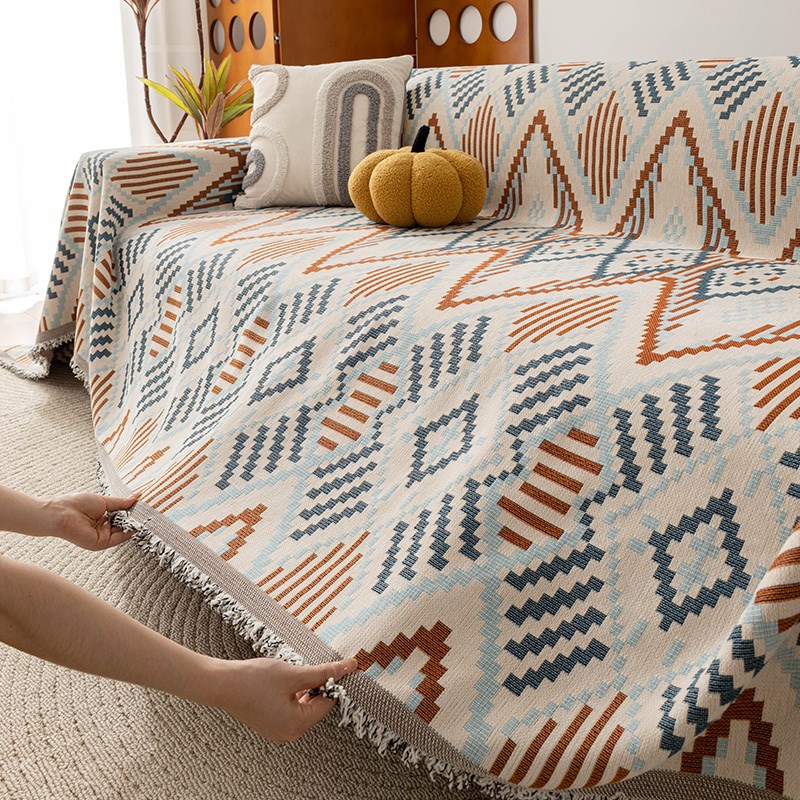 雪尼尔沙发巾2024新款防滑沙发盖布巾高级感一整张全包Z沙发坐垫