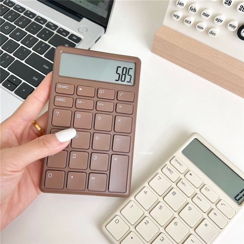 小型电子计算e器小巧便携大学生考试办公高颜值会计迷你按键计算