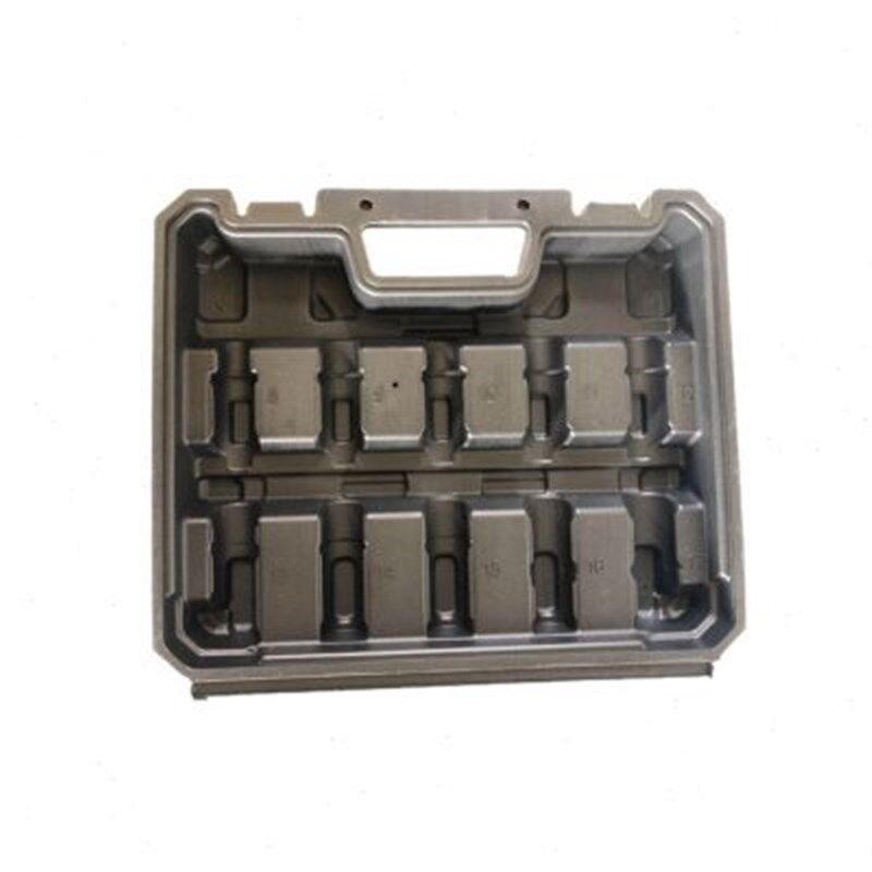 盒子塑料箱加长六角盒空扳手工具套E筒头子塑箱加长套筒盒子套筒