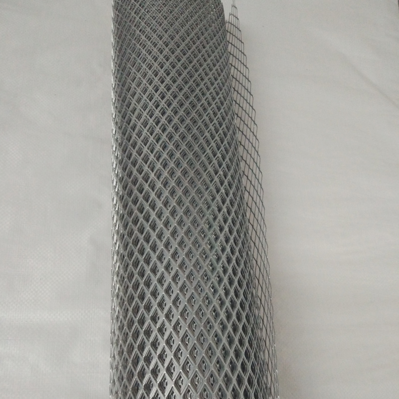 热镀锌铁丝网菱形钢板网10*20mm防鼠防H护养殖装饰1.0厚过滤芯扁