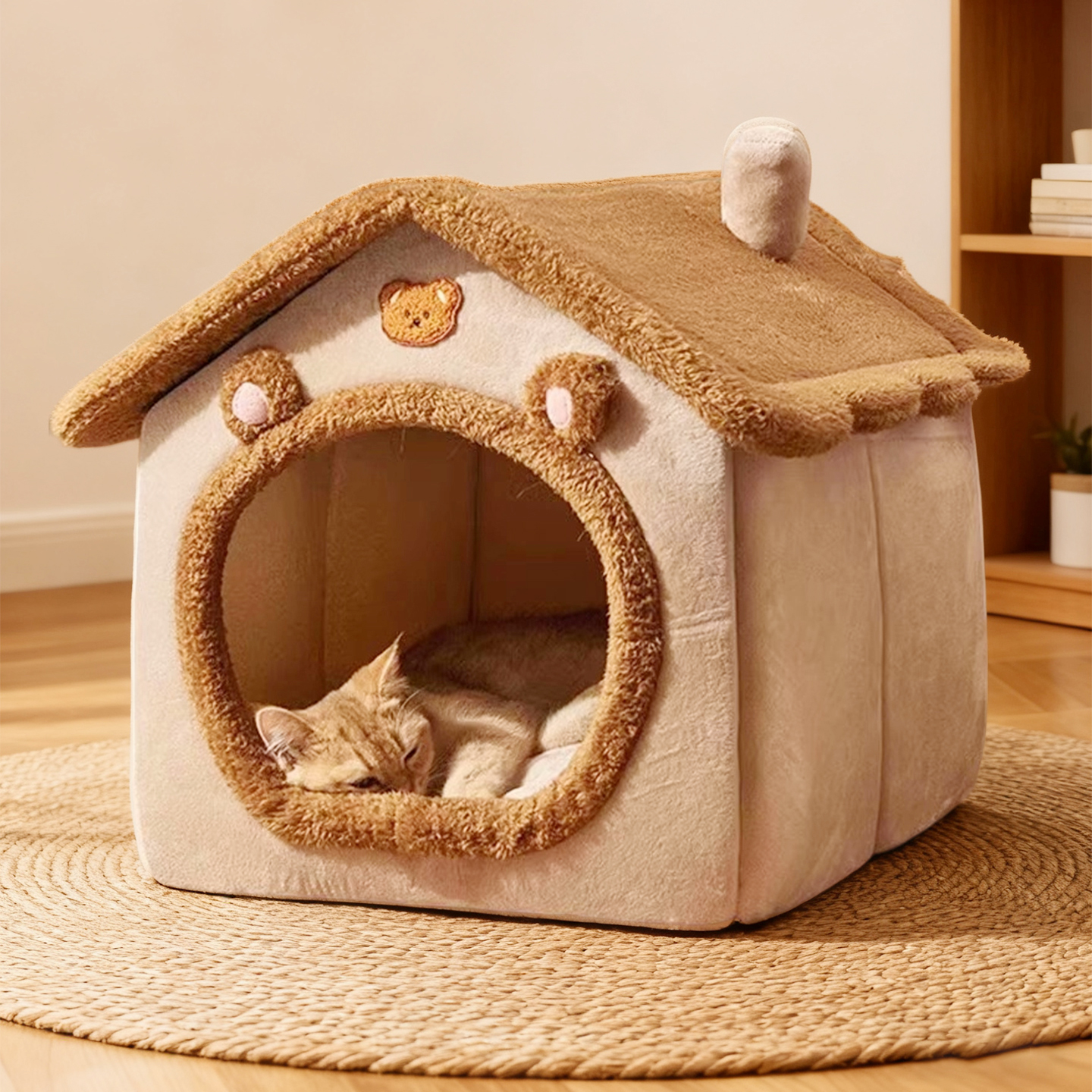 猫窝冬季保暖封闭式猫屋别墅