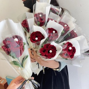 母亲节成品郁金香手工扭扭棒免做花束情人节七夕礼物手工花店批发