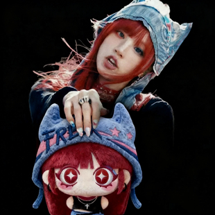 琦妙喵10CM大头印花体宋雨琦属性明星同人周边玩偶公仔收藏送朋友