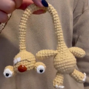 新款钩织成品冰川4树懒松鼠搞怪丑萌钩织毛线玩偶挂件送朋友礼物