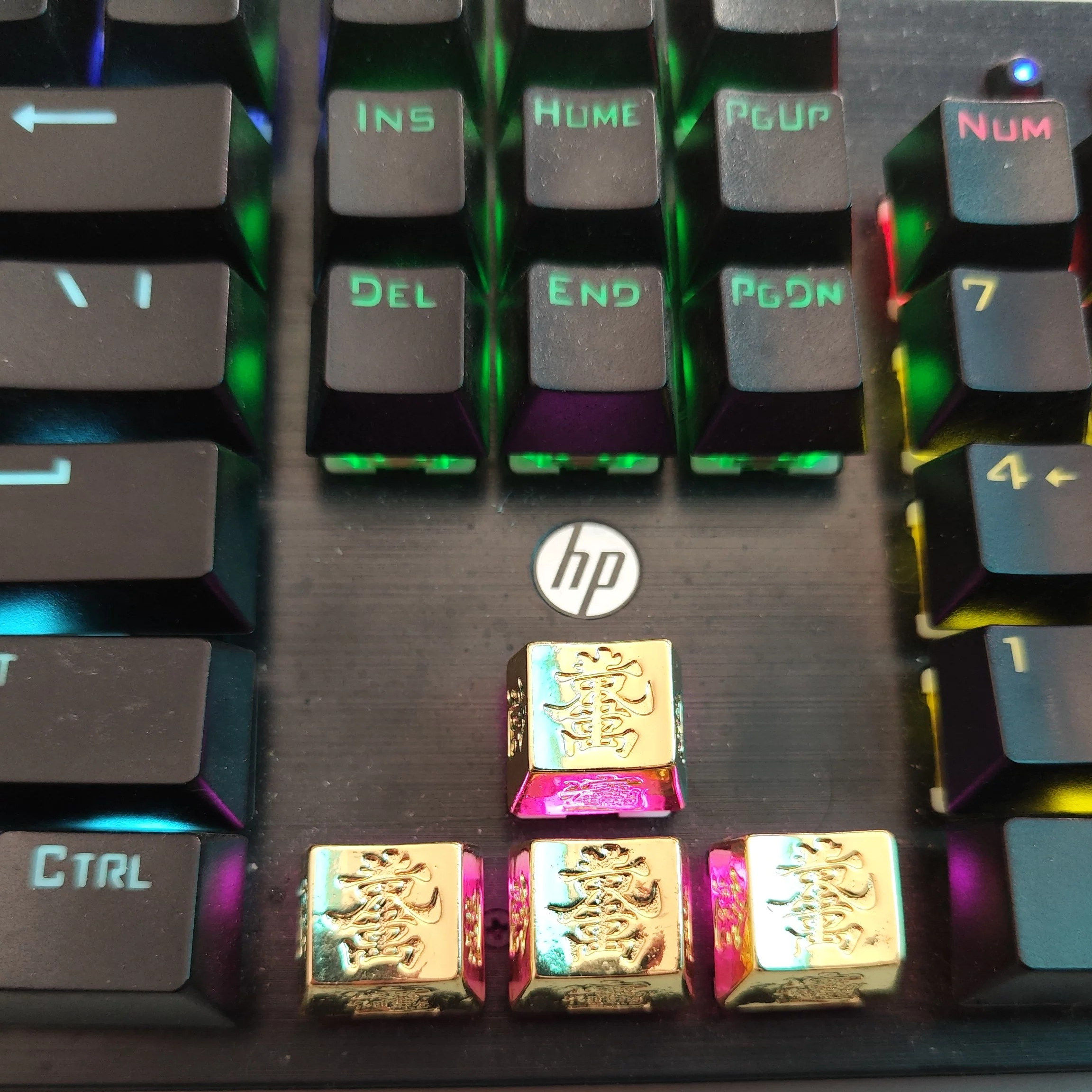 纯铜黄金万两个性键盘帽