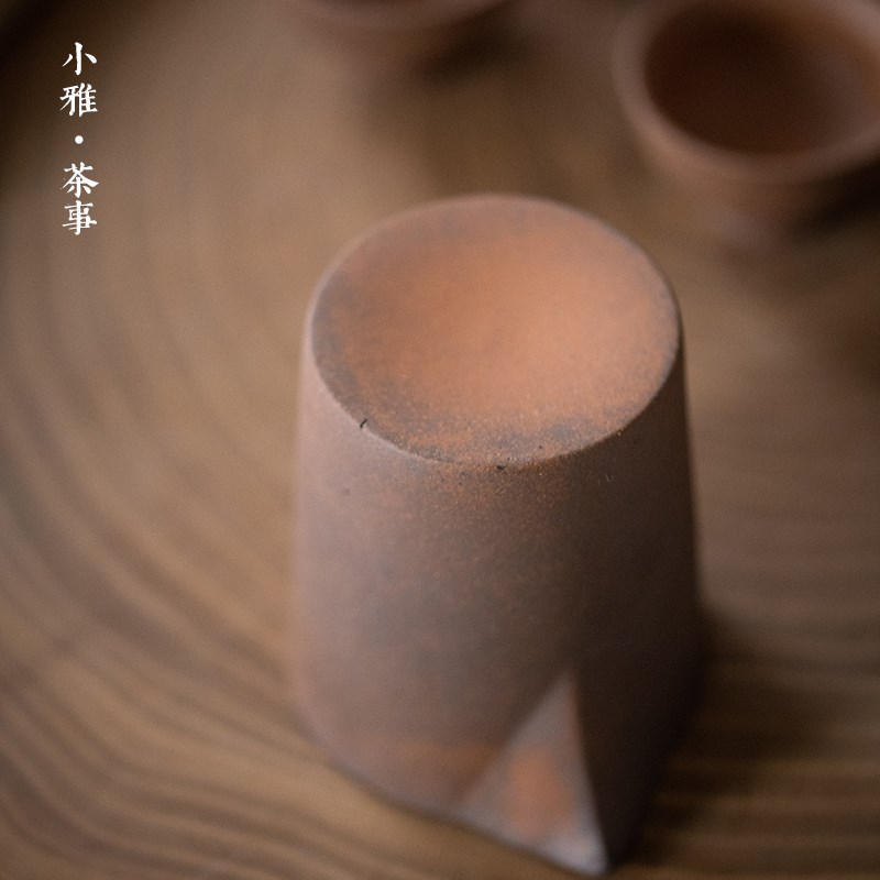粗陶公道杯 家i用陶瓷分茶器功夫茶具泡茶套装茶漏茶海大容量