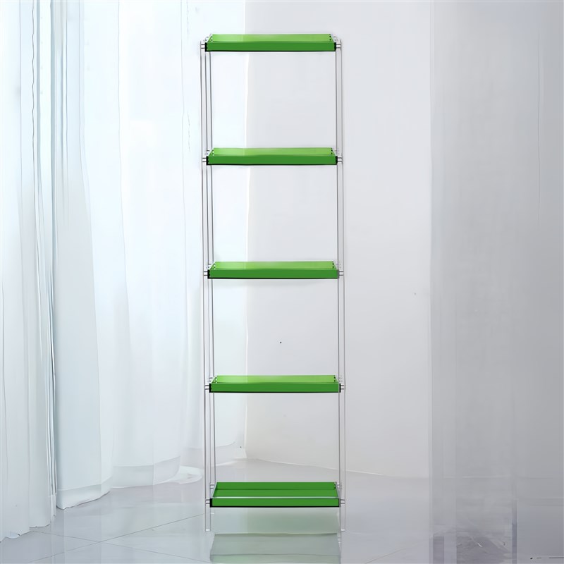 亚克力置物架定制落地花架多层客厅透明储物浴室S厨房置物架收纳