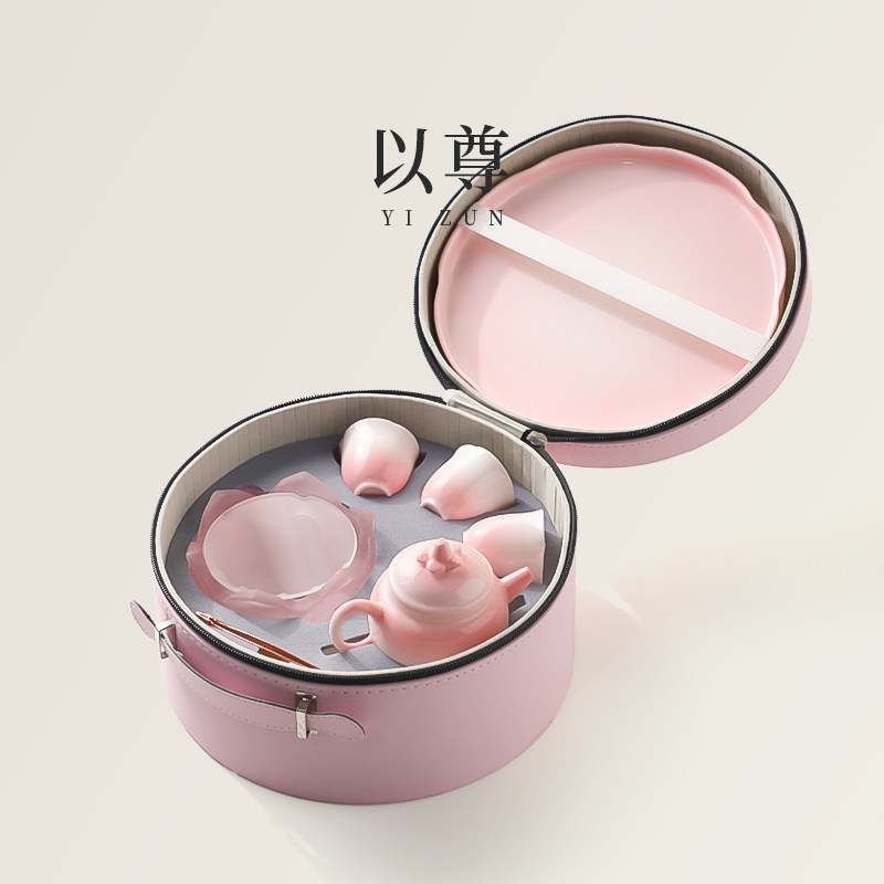 以尊粉色功夫茶具套装小火加热温茶炉蜡烛围炉煮茶底座保温暖茶器,餐饮具,整套茶具,淘宝优惠券,粉丝福利购,淘宝优惠卷