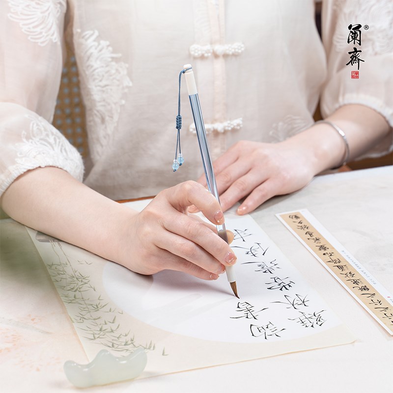 簪花抄经狼毫小楷专用小号毛笔符画细尖瘦金体专业级书法套装初学