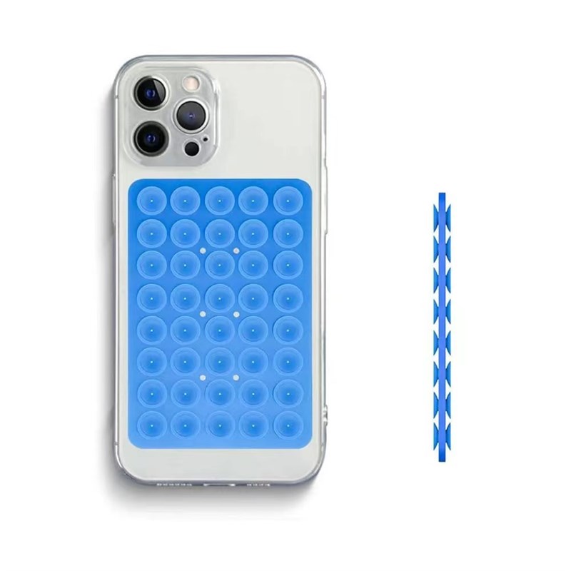 双面硅胶吸e盘手机防滑加厚免胶吸盘手机平板多功能双面吸盘方形