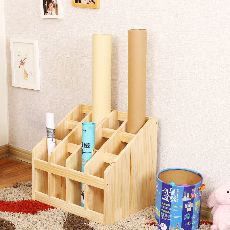 幼儿园蒙氏c教具工作毯柜架子蒙台梭利家具新西兰松实木儿童收纳