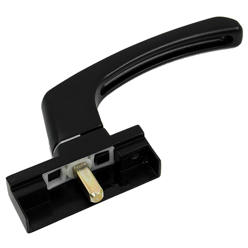 老式墙幕用传g动执手老款铝合金门窗把手推拉窗户两点锁扣拉手配