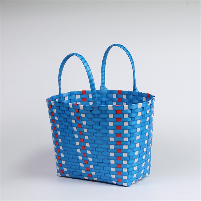 藤编编织篮纯手工藤编q塑料提篮环保买菜蓝菜篮子包手提包收纳篮