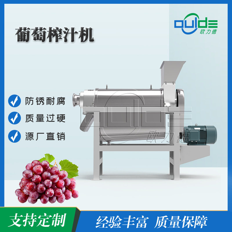 厂家直销小型不锈钢葡萄全自动化去皮榨汁机葡萄螺旋压榨机
