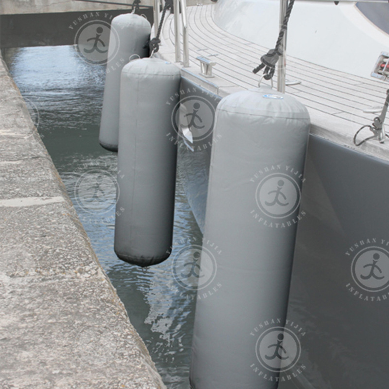 大型游艇护舷充气防撞柱码头防蹭防撞桶inflatable boat fender
