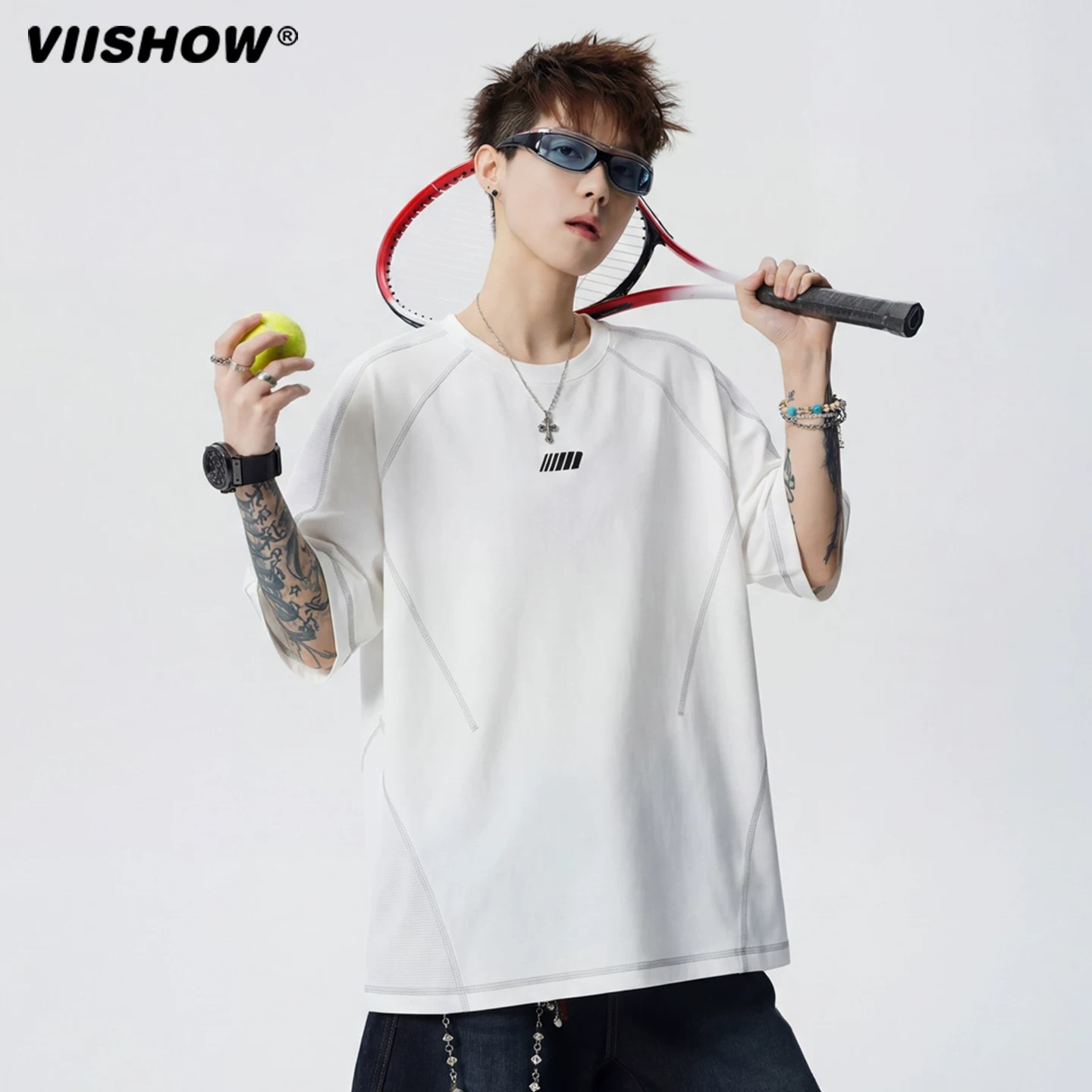 VIISHOW潮牌夏季哈苏线运T恤