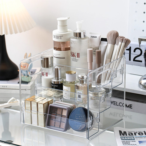 化妆品收纳盒透明亚克力梳妆