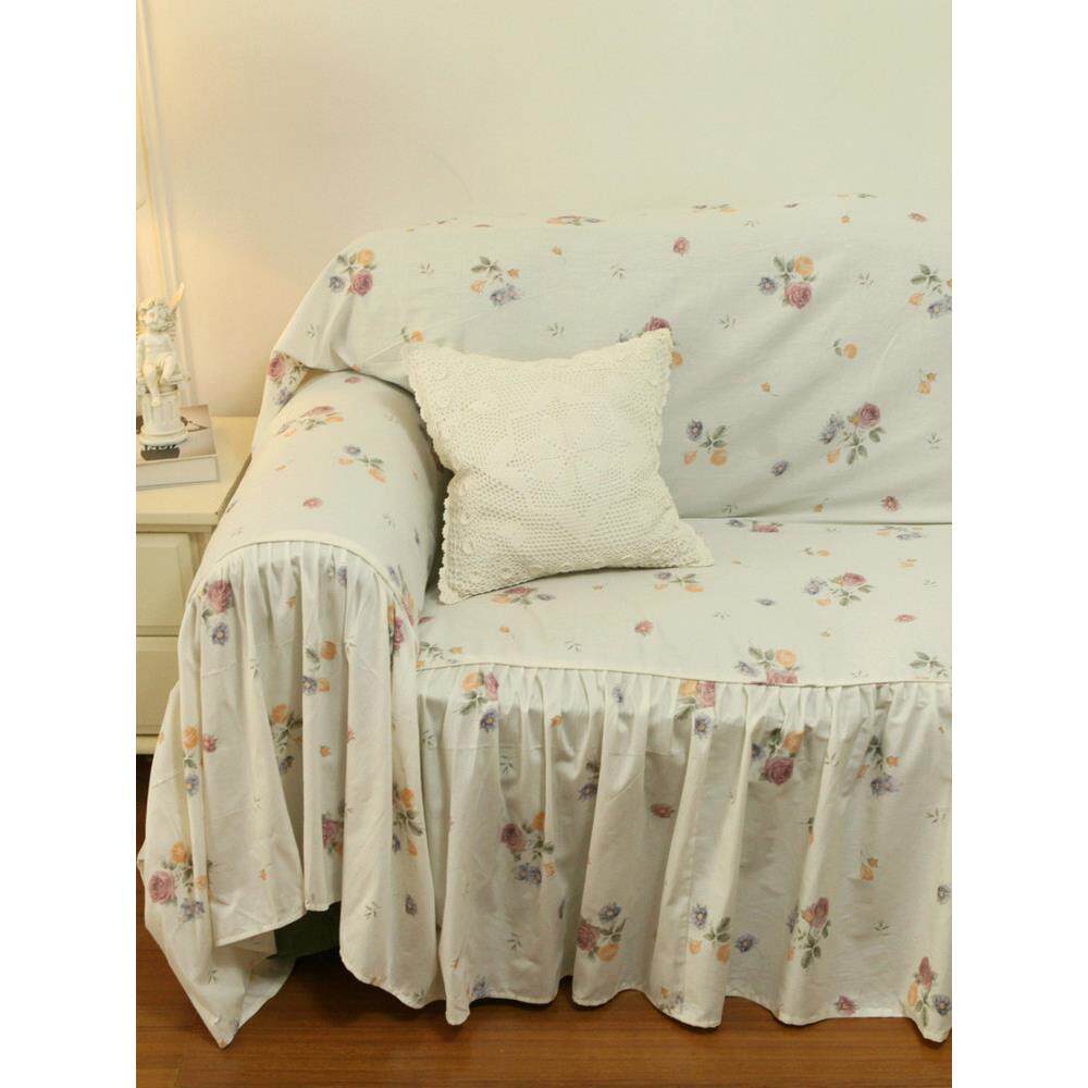 法式韩式公主风田园玫瑰纯棉全棉沙发巾沙发盖布沙发套沙发罩