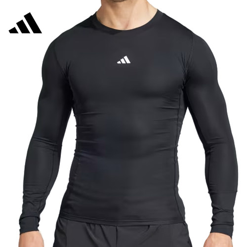 adidas阿迪达斯男子TF LS TEE运动休闲长袖T恤JE6702