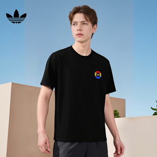 T恤JY0265 TEE运动休闲短袖 adidas阿迪达斯三叶草男子STAR WHEEL