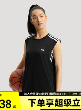 adidas阿迪达斯男女速干篮球运动休闲无袖T恤背心KE5906