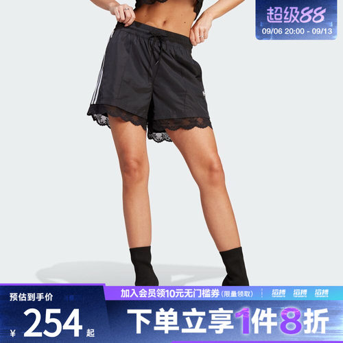 adidas阿迪达斯三叶草女子3 STRIPE SHORT滔搏运动休闲短裤II5605