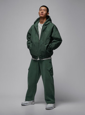NIKE耐克男子jordan运动训练休闲连帽棉服外套HV1849-316
