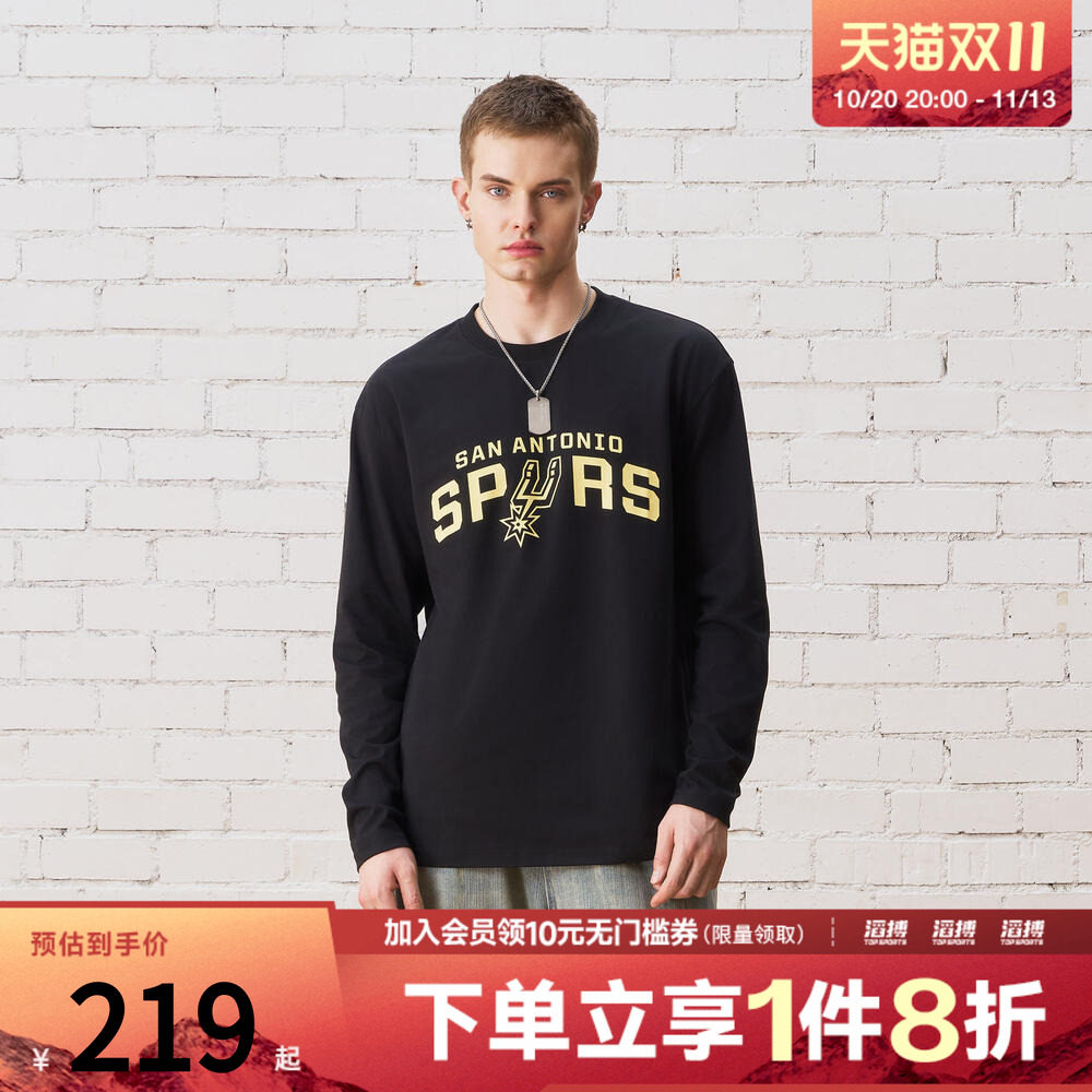 NBA男女款马刺球队长袖T恤NBAAP2603LS020404