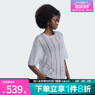 adidas阿迪达斯三叶草女子运动休闲套头衫毛衣KZ5061