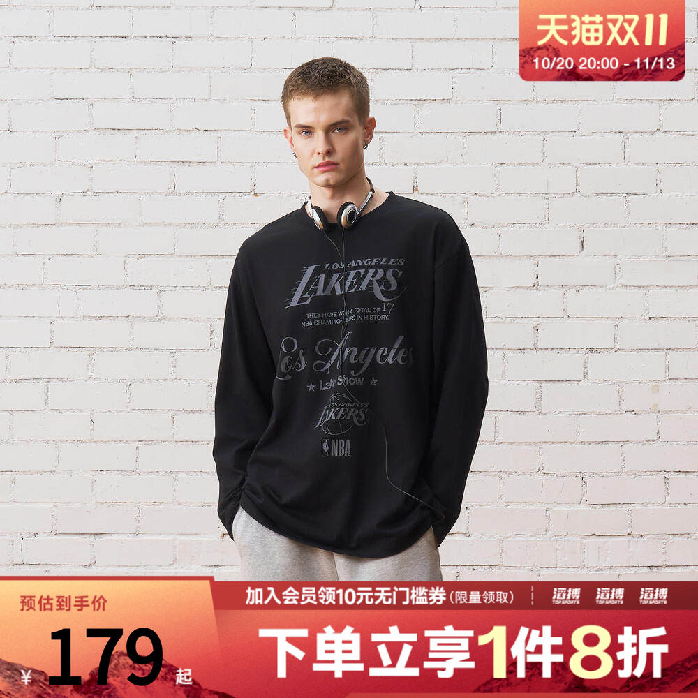 NBA男女款湖人球队长袖T恤NBAAP2603LS130202