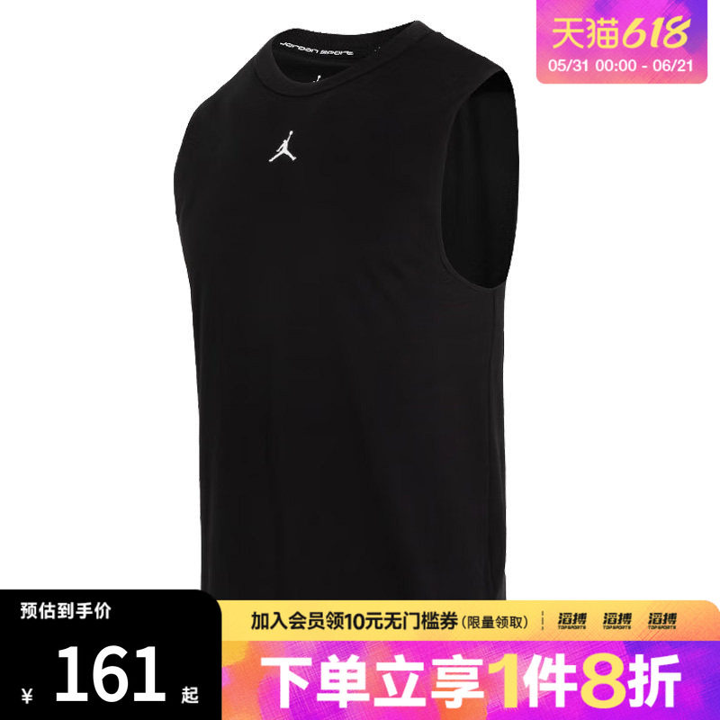 NIKE耐克男子背心J DF SPRT SLVLS TOP运动休闲无袖T恤FN5857-010