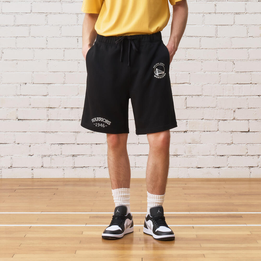 NBA男女款勇士球队短裤NBAAP2603SS070101BK