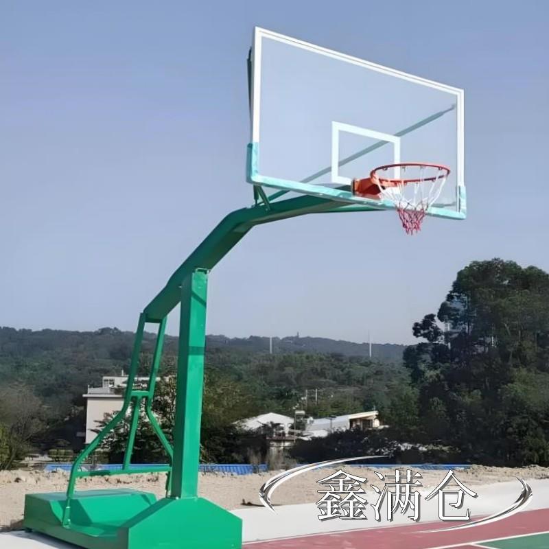 凹箱平移式篮球架标准成人篮架户外可移动式篮球架