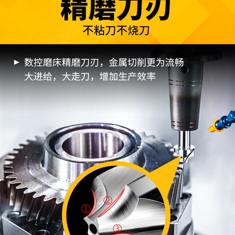 内R铣刀凹圆弧铝用倒边凸R1R2R3R4R5R6R8RM10R12倒角刀外R反内R刀