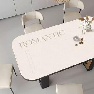 现代简约风大圆角桌垫客厅茶几防油防水防烫可裁剪pvc桌布长方形