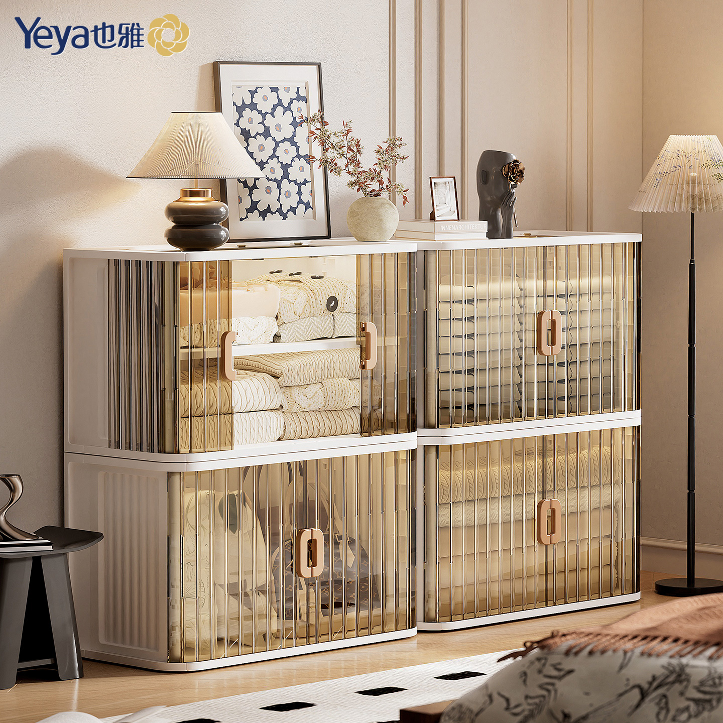 也雅斗柜卧室床尾衣服置物柜靠墙