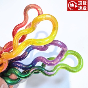 tango扭扭乐adhd多动症tangou温变色专注力解压神器儿童玩具躺狗6