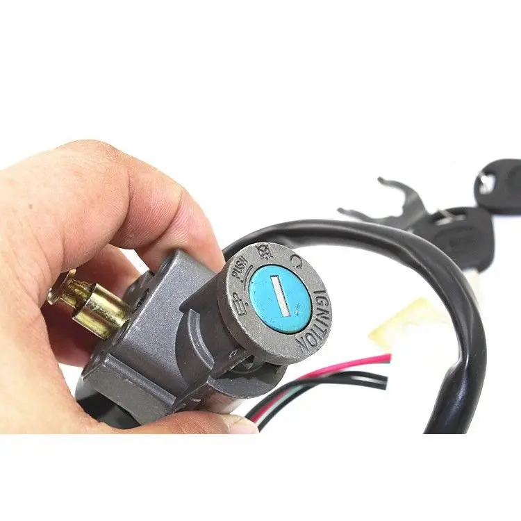 弯梁摩托车嘉陵大阳dy100套锁电门锁座子锁 全车锁电源钥匙锁配件