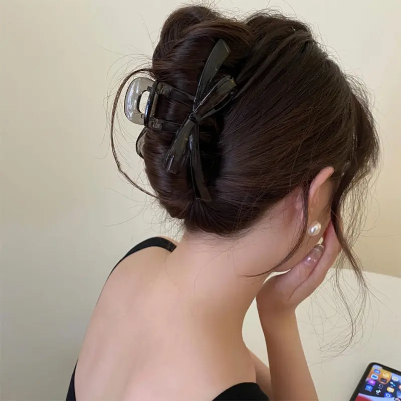 精致立体结大号抓夹秋冬后脑勺感夹小众氛围发夹头饰