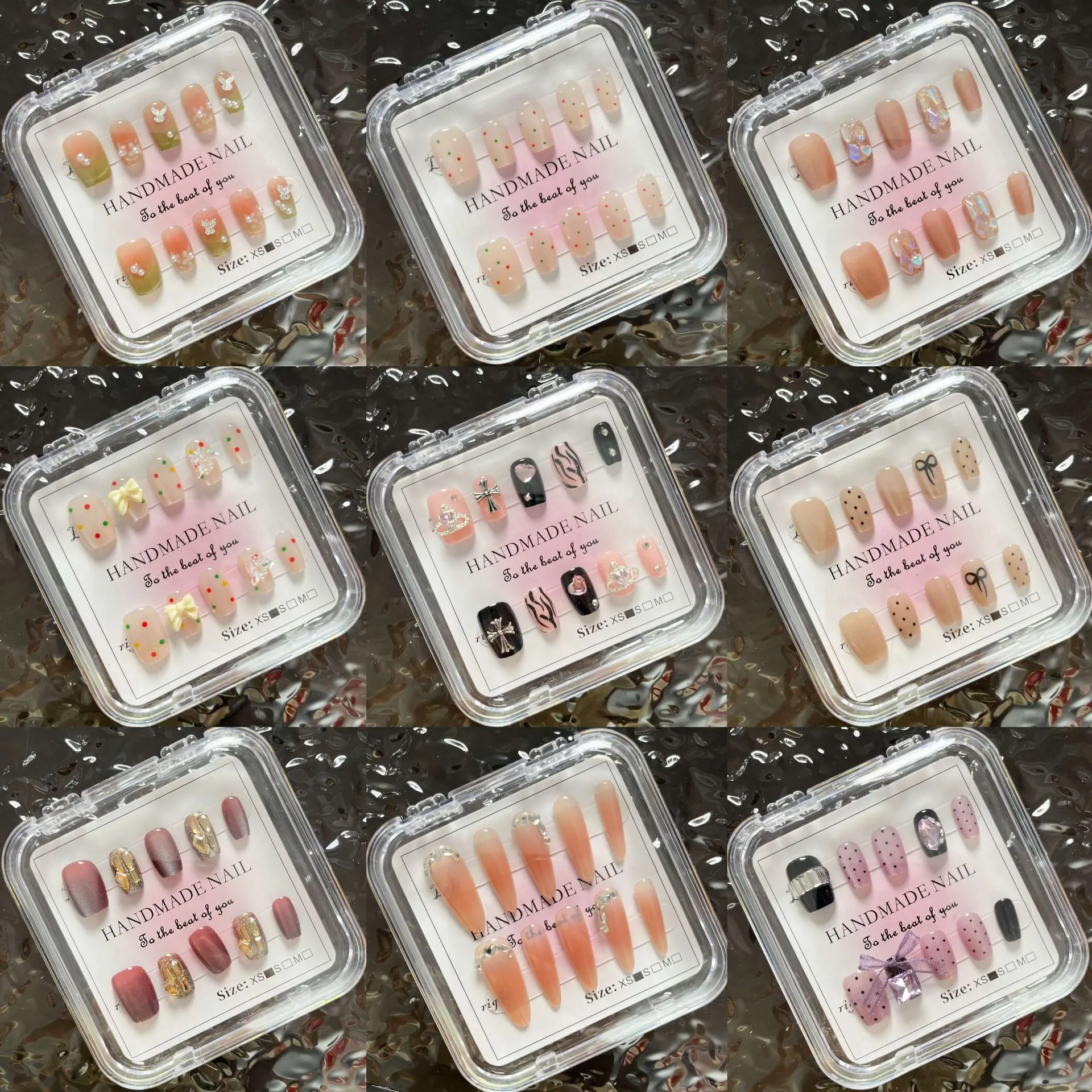 卖不完可退换夜市摆摊穿戴美甲轻奢韩系风格甜美可爱人气