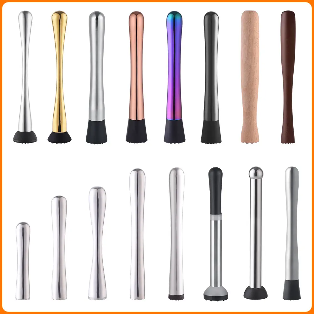 酒吧用具不绣钢柠檬锤子奶茶店用品碎冰棒饮料奶茶制作工具