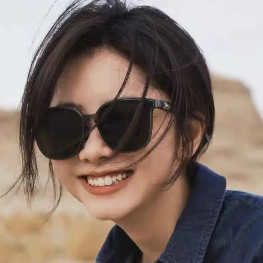 方形防晒高级感防紫外线偏光太阳镜男大框显脸小gm墨镜女