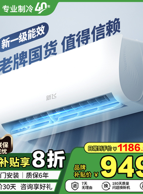 新飞空调 新一级能效 1.5匹空调挂机1P冷暖省电家用挂机 壁挂式
