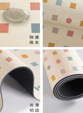小清新硅藻泥水垫厨房餐台桌茶几SZG76994防吧烫沥隔热餐盘垫吸水