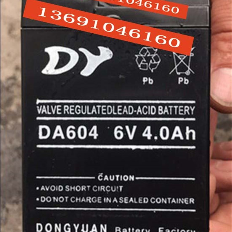 DY电池 DA604 6V4.0Ah 电动车儿童车 三轮车四轮车玩具车用蓄电池