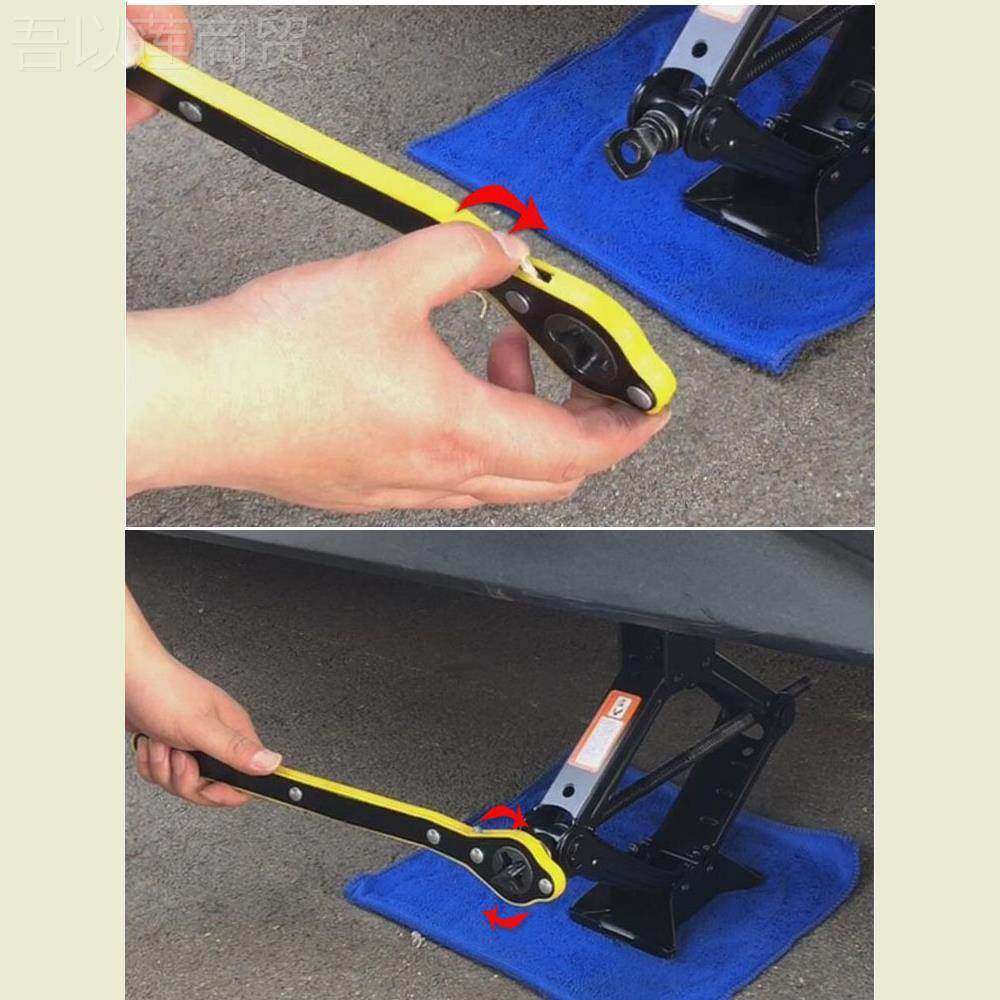 汽车千VBH斤顶1t2顶t剪式手车载千斤顶小轿包面车千斤随车摇工具