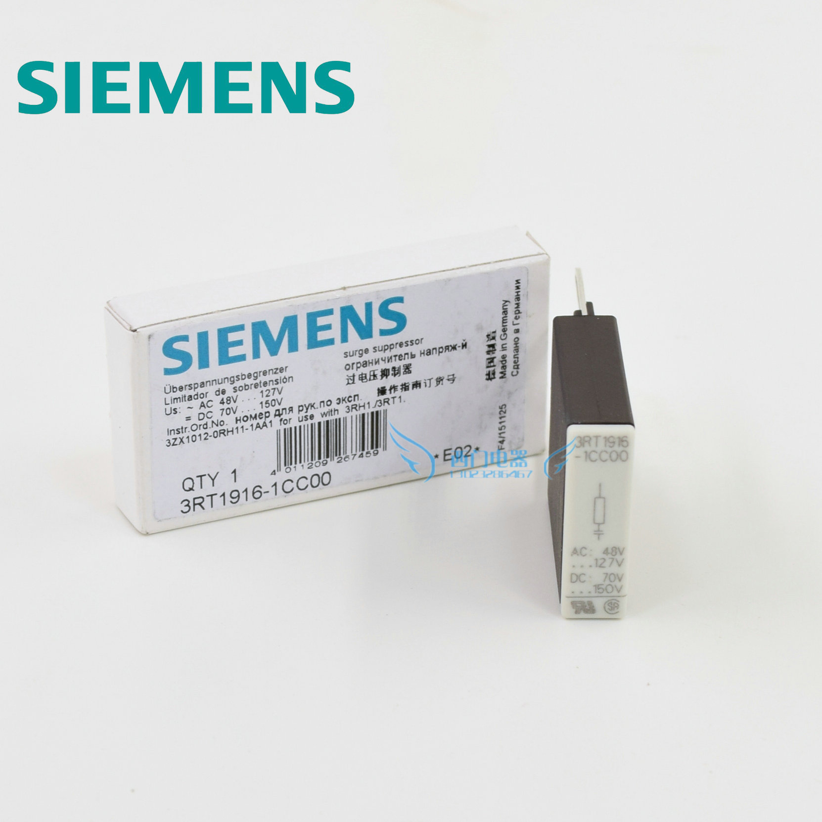 超值原装过压抑制器浪涌3RT1916-1CC00 AC48-AC127V DC70-150V