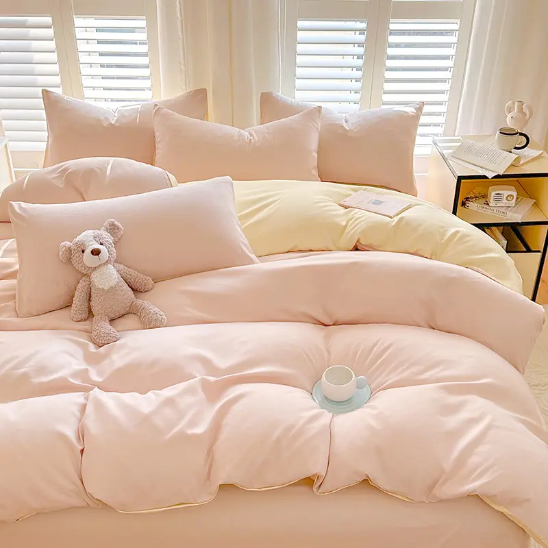 纯色水洗棉被套单件南通家纺学生宿舍单人被罩家用双人被套