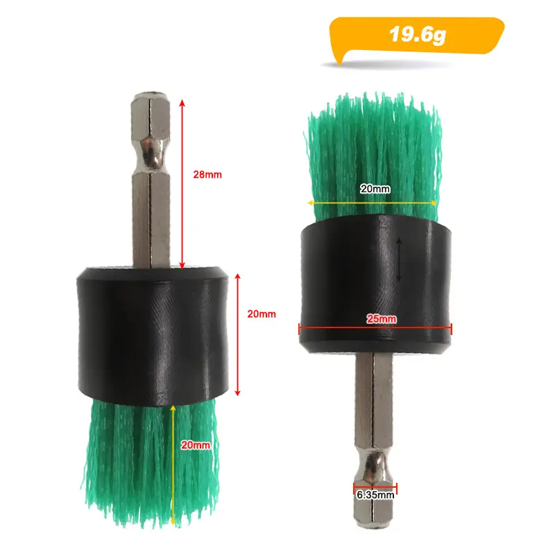 货源电动1寸电动平形刷头 绿色汽车美容pp电钻